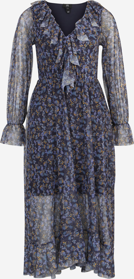  Midi Jurken Jurk Dames Duifblauw