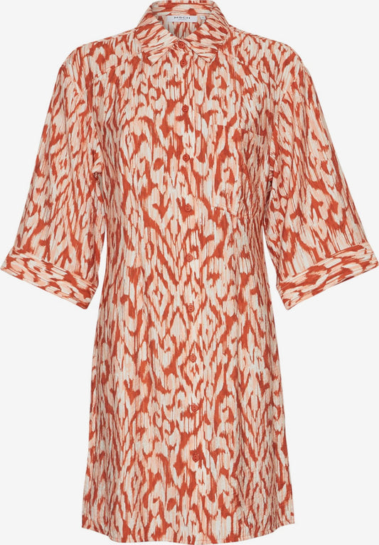 MOSS COPENHAGEN Blousejurken Blousejurk Orlena Ladonna Dames Taupe