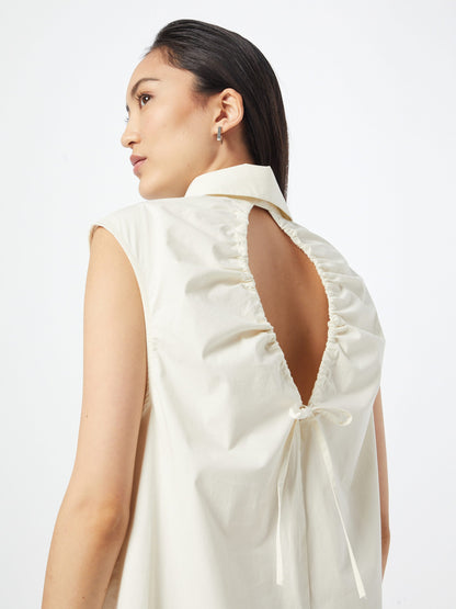 Minimum Blousejurken Blousejurk ZASIO Dames Ecru