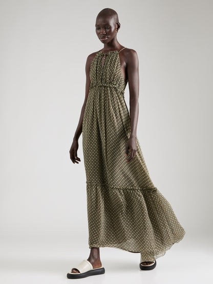 Pepe Jeans Maxi Jurken Jurk Fifi Dames Groen / Olijfgroen