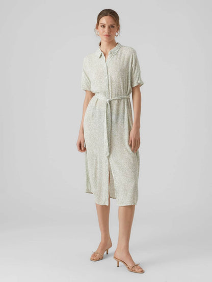 Vero Moda Blousejurken Blousejurk Menny Dames Kaki