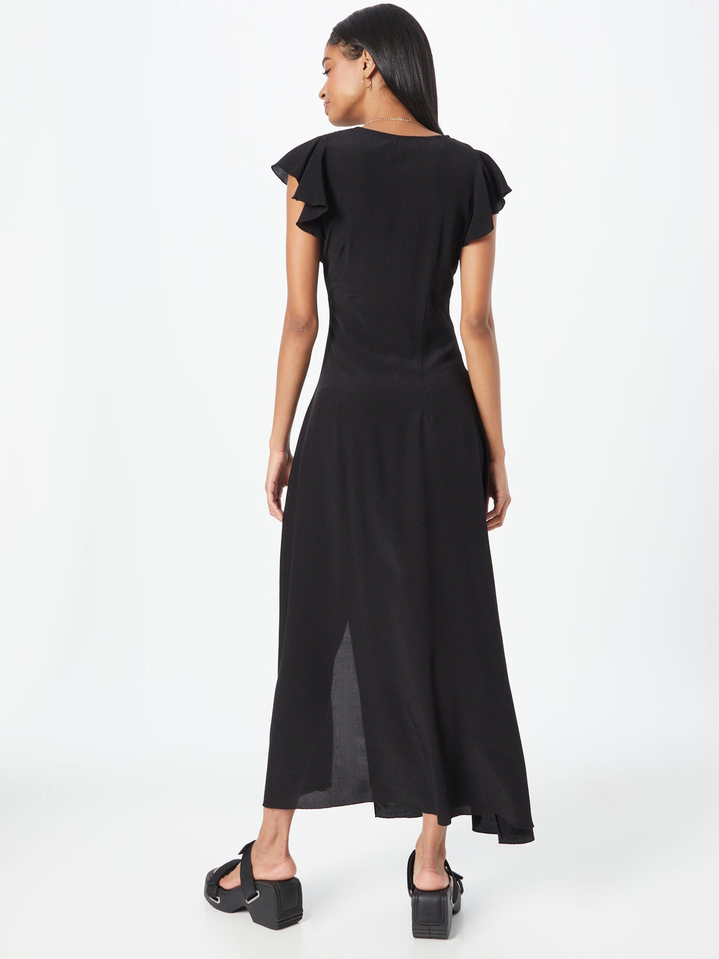 WEEKDAY Maxi Jurken Jurk Flora Dames Zwart