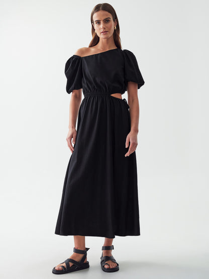 Calli Maxi Jurken Jurk HEDRA Dames Zwart