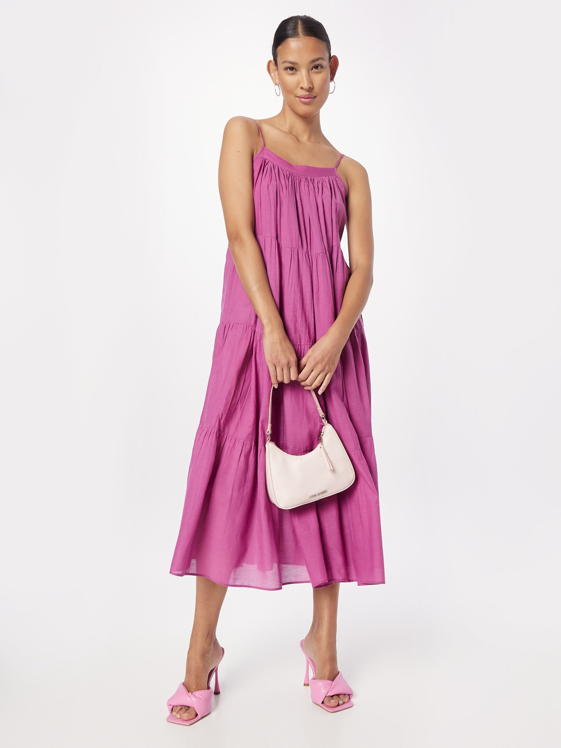 Vanessa Bruno Midi Jurken Jurk THEOPHILIA Dames Lila