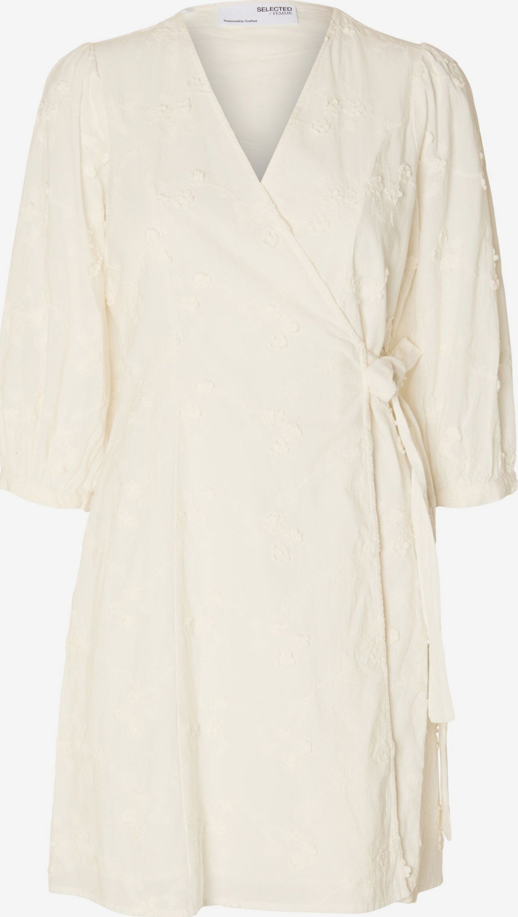Selected Femme Mini Jurken Jurk Dames Natuurwit