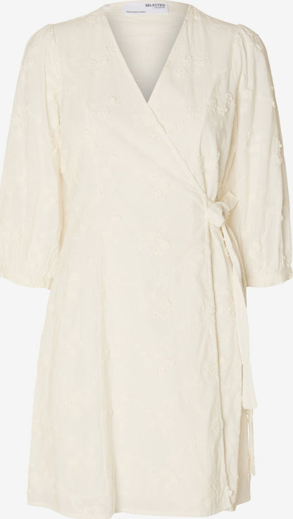 Selected Femme Mini Jurken Jurk Dames Natuurwit