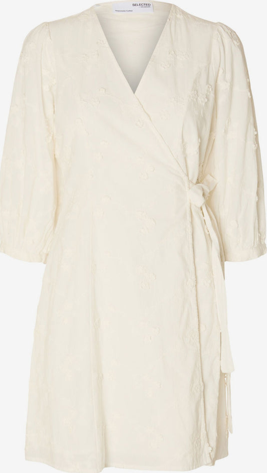 Selected Femme Mini Jurken Jurk Dames Natuurwit