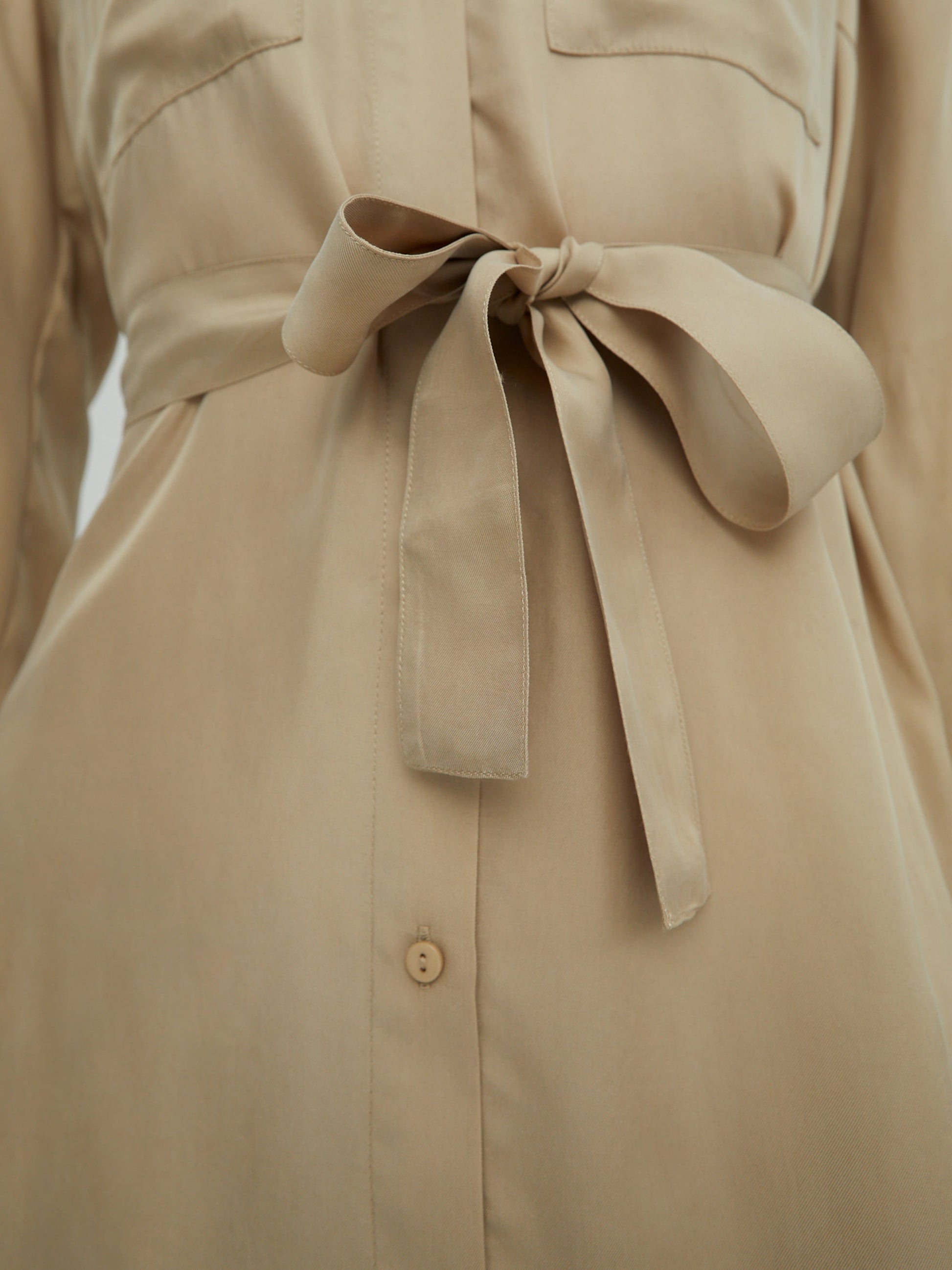 EDITED Blousejurken Blousejurk Farha Dames Beige