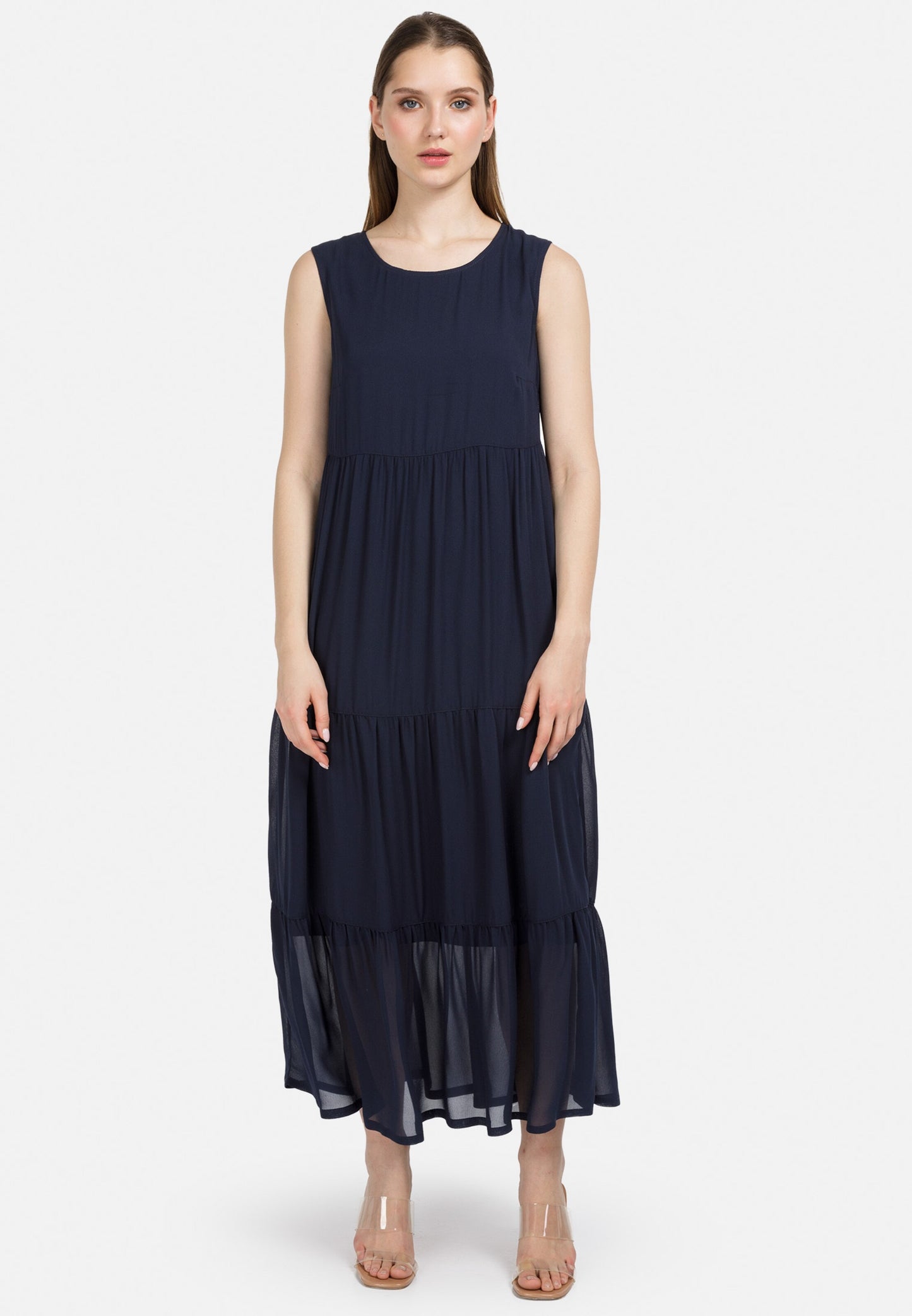 HELMIDGE Zomerjurken Zomerjurk Dames Donkerblauw