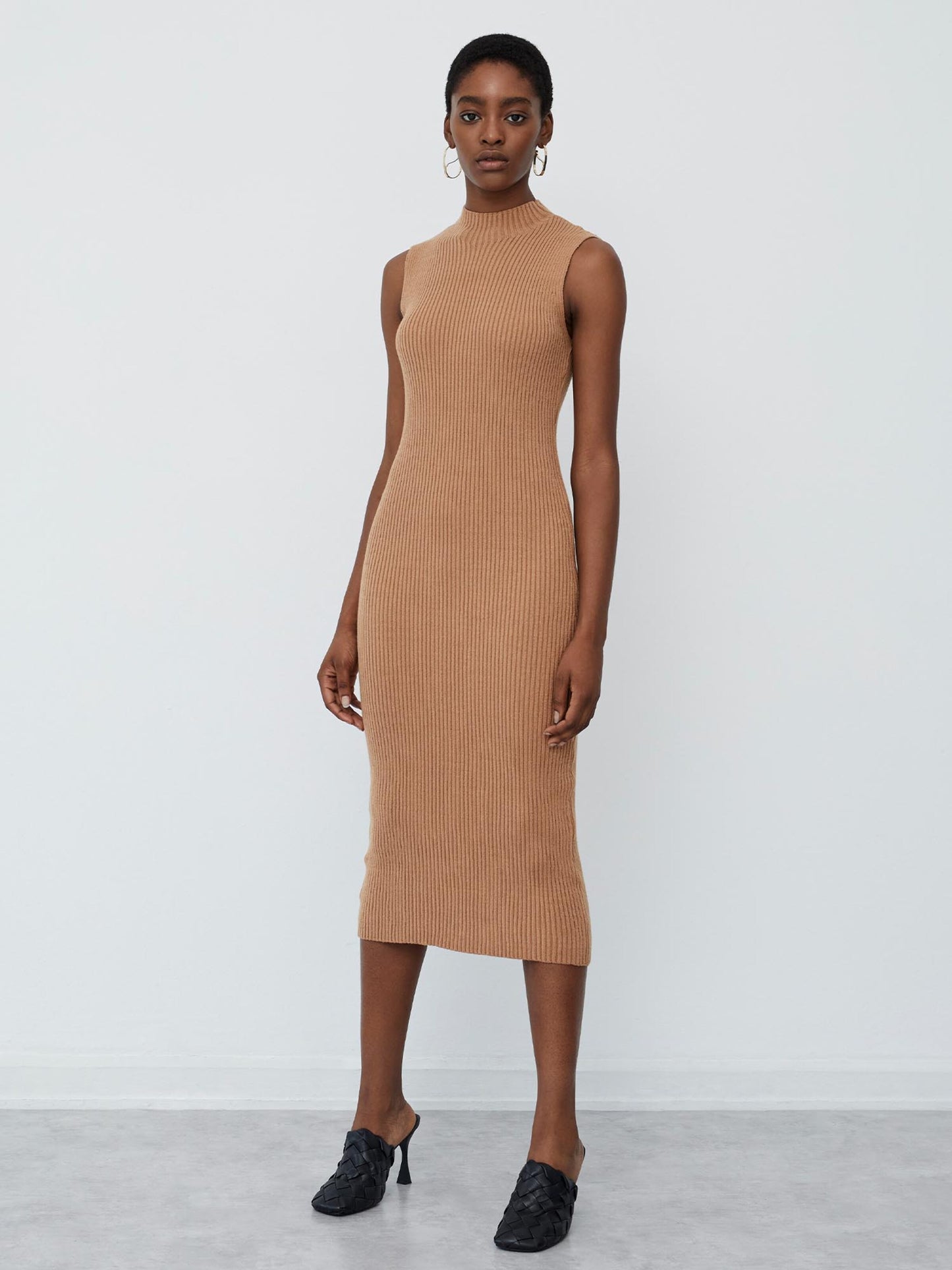  Midi Jurken Jurk Nia Dames Camel