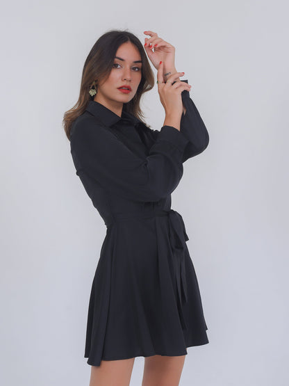  Blousejurken Blousejurk Linnea Dames Zwart