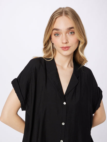 S.Oliver BLACK LABEL Blousejurken Blousejurk Dames Zwart