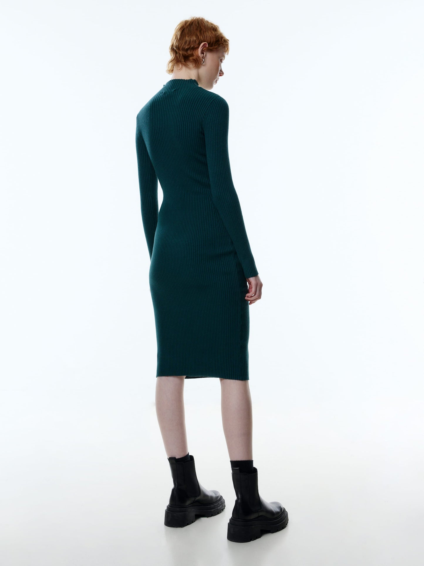 EDITED Midi Jurken Jurk Hada Dames Groen