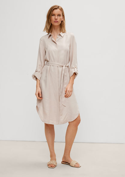 Comma Blousejurken Blousejurk Dames Sand