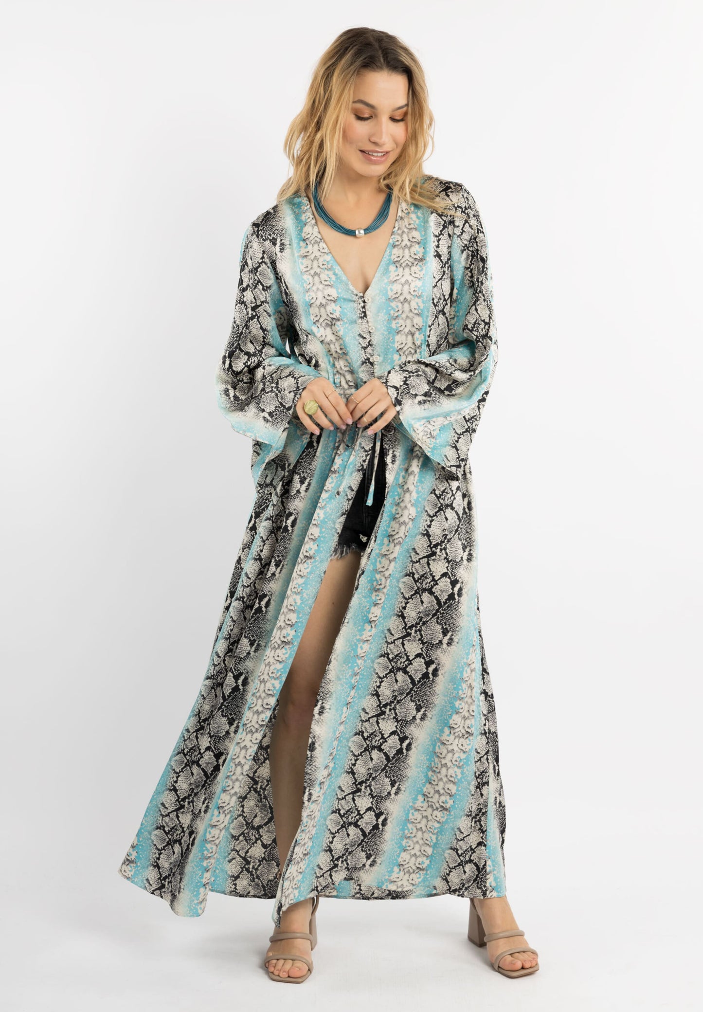 IZIA Strandjurkjes Strandjurk Dames Aqua