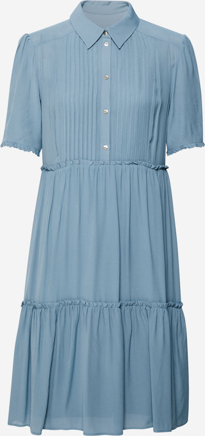 Rich&royal Blousejurken Blousejurk Dames Smoky Blue