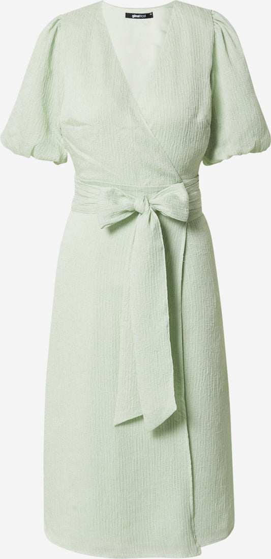 Gina Tricot Midi Jurken Jurk Moa Dames Pastelgroen