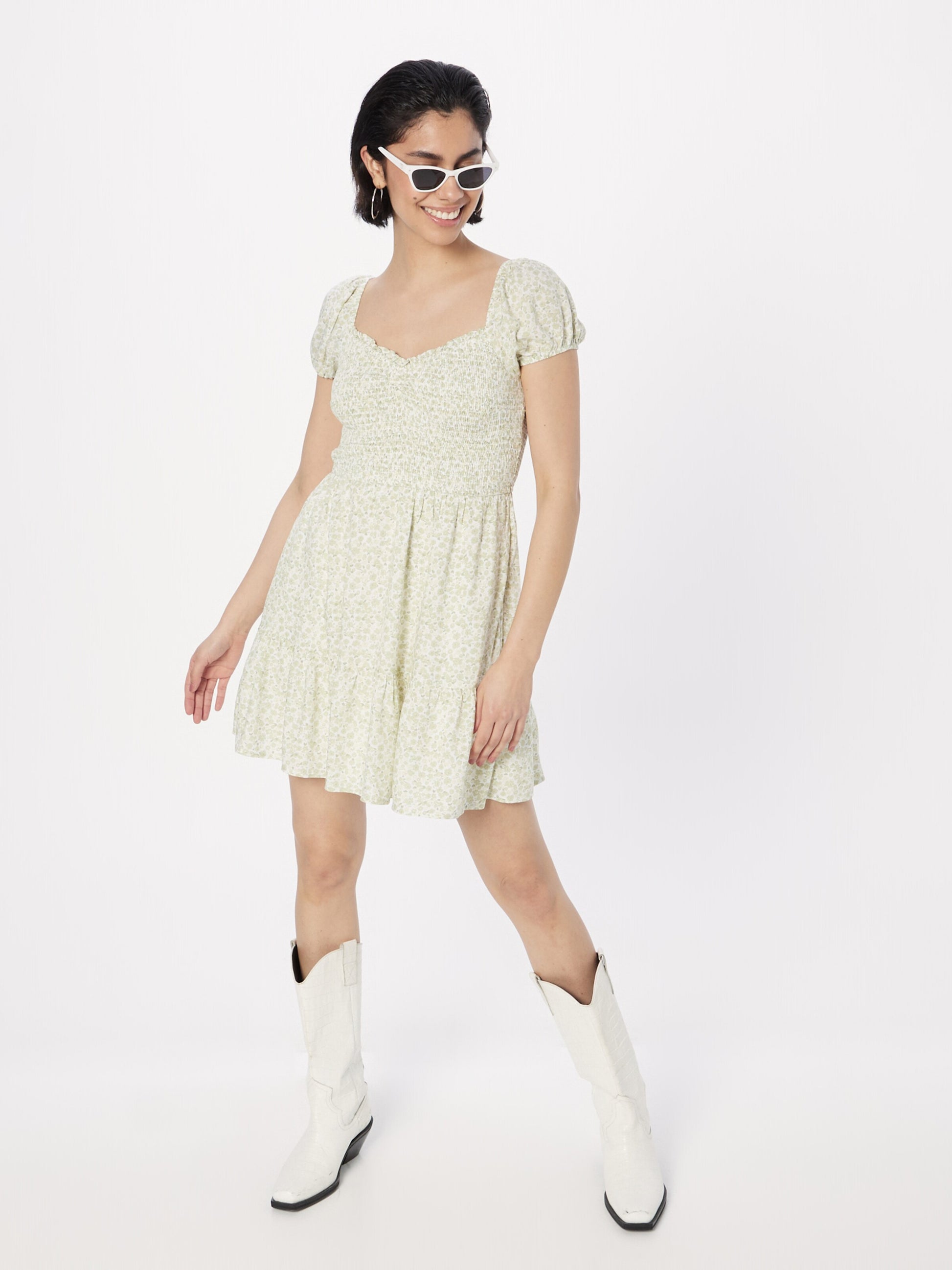 Hollister Zomerjurken Zomerjurk Dames Groen / Pastelgroen