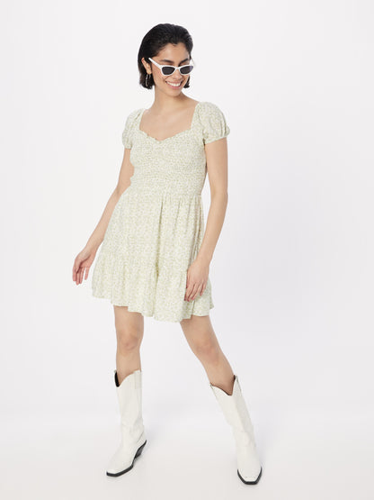 Hollister Zomerjurken Zomerjurk Dames Groen / Pastelgroen