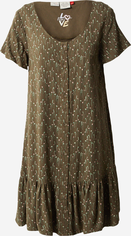 Ragwear Zomerjurken Zomerjurk Fialina Dames Groen / Olijfgroen
