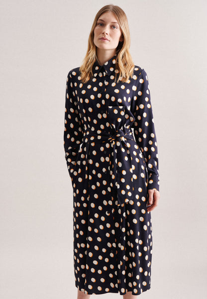 Seidensticker Blousejurken Blousejurk Schwarze Rose Dames Donkerblauw
