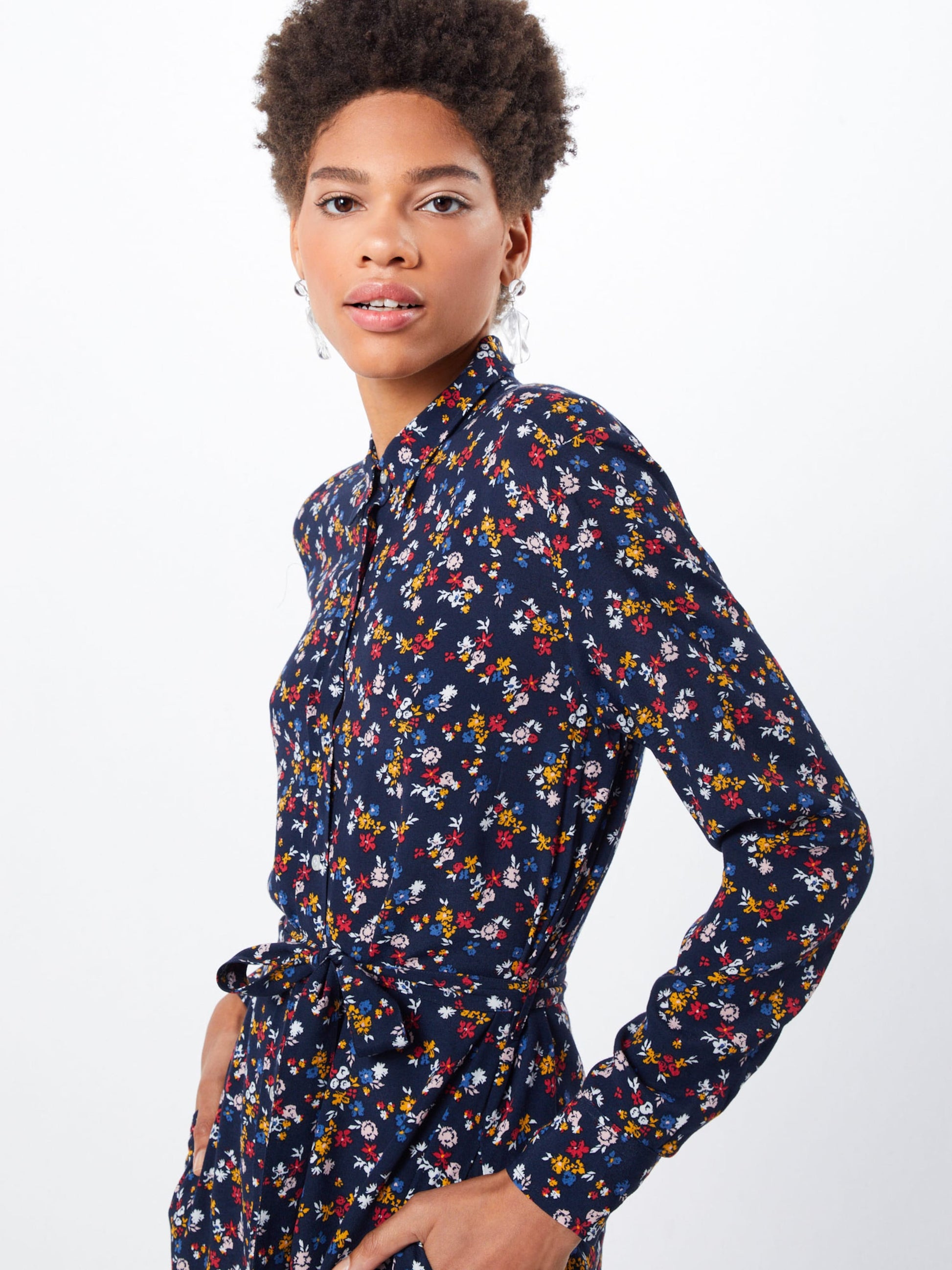 Gant Blousejurken Blousejurk Scribbled Dames Donkerblauw