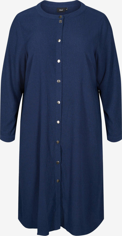 Zizzi Blousejurken Blousejurk Dames Marine
