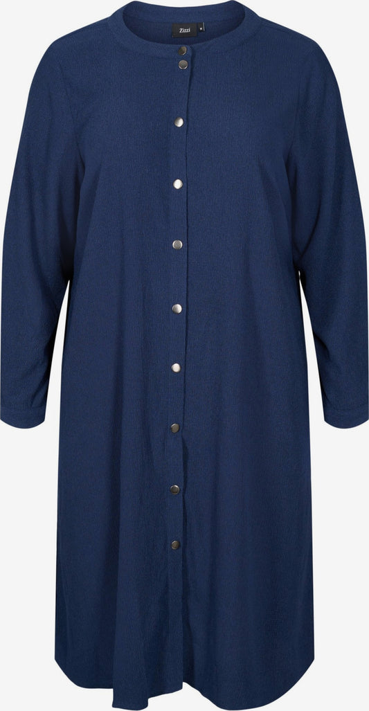 Zizzi Blousejurken Blousejurk Dames Marine