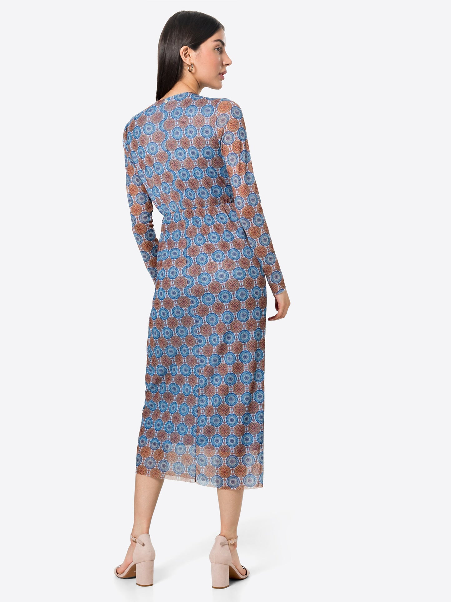 Rich&royal Midi Jurken Jurk Dames Blauw / Lichtblauw