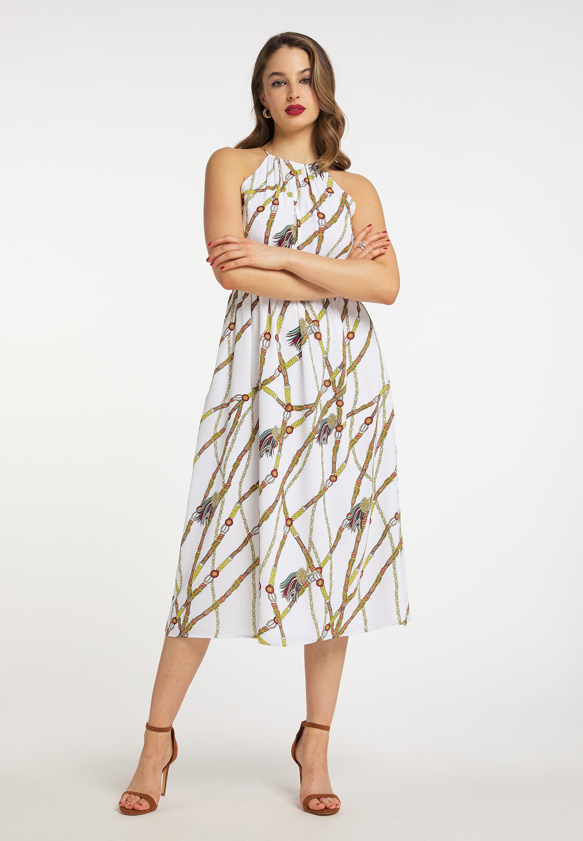 Faina Zomerjurken Zomerjurk Dames Wit