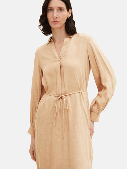 Tom Tailor Mini Jurken Jurk Dames Sand