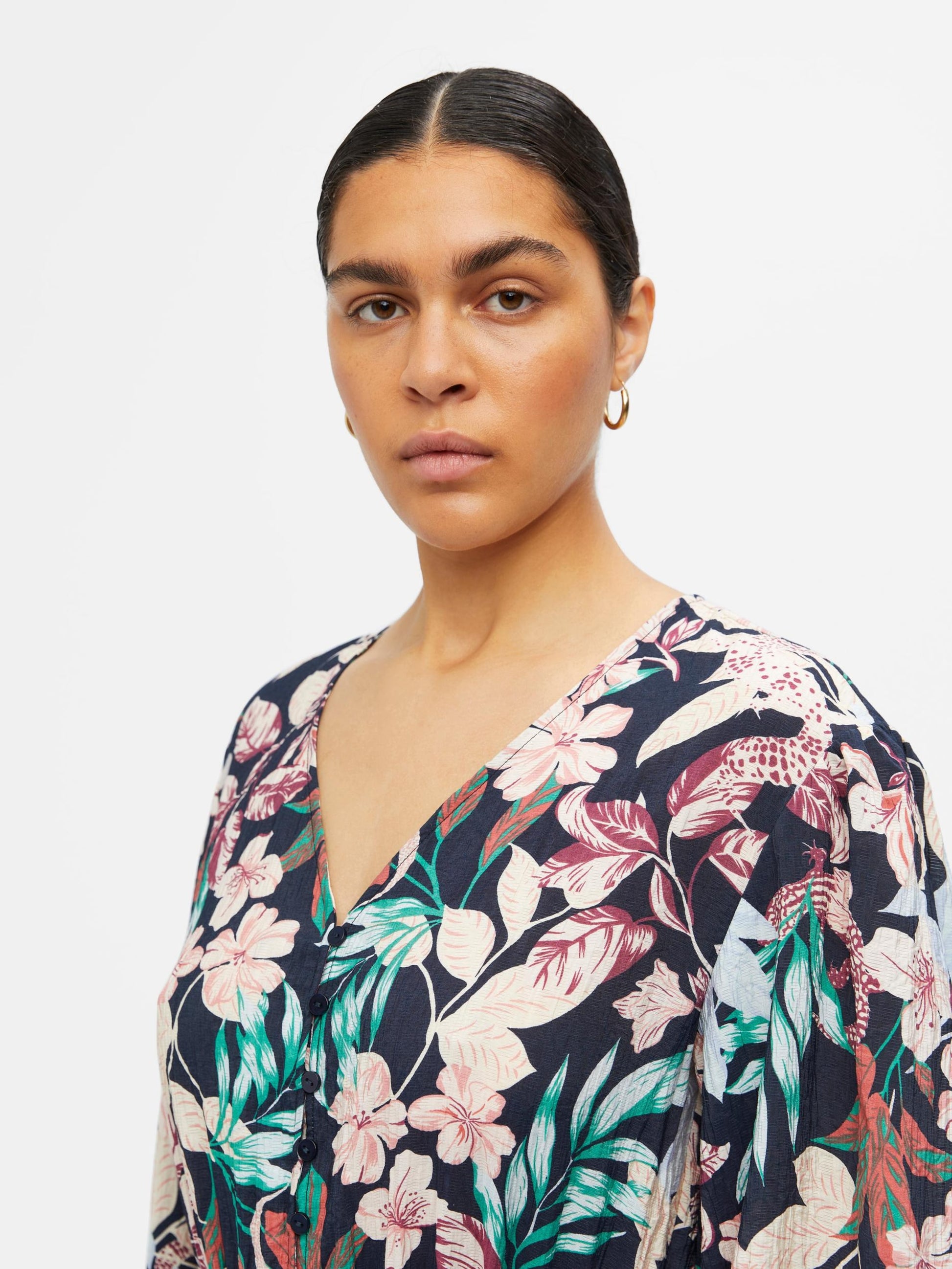 Object Blousejurken Blousejurk PARIS Dames Gemengde Kleuren