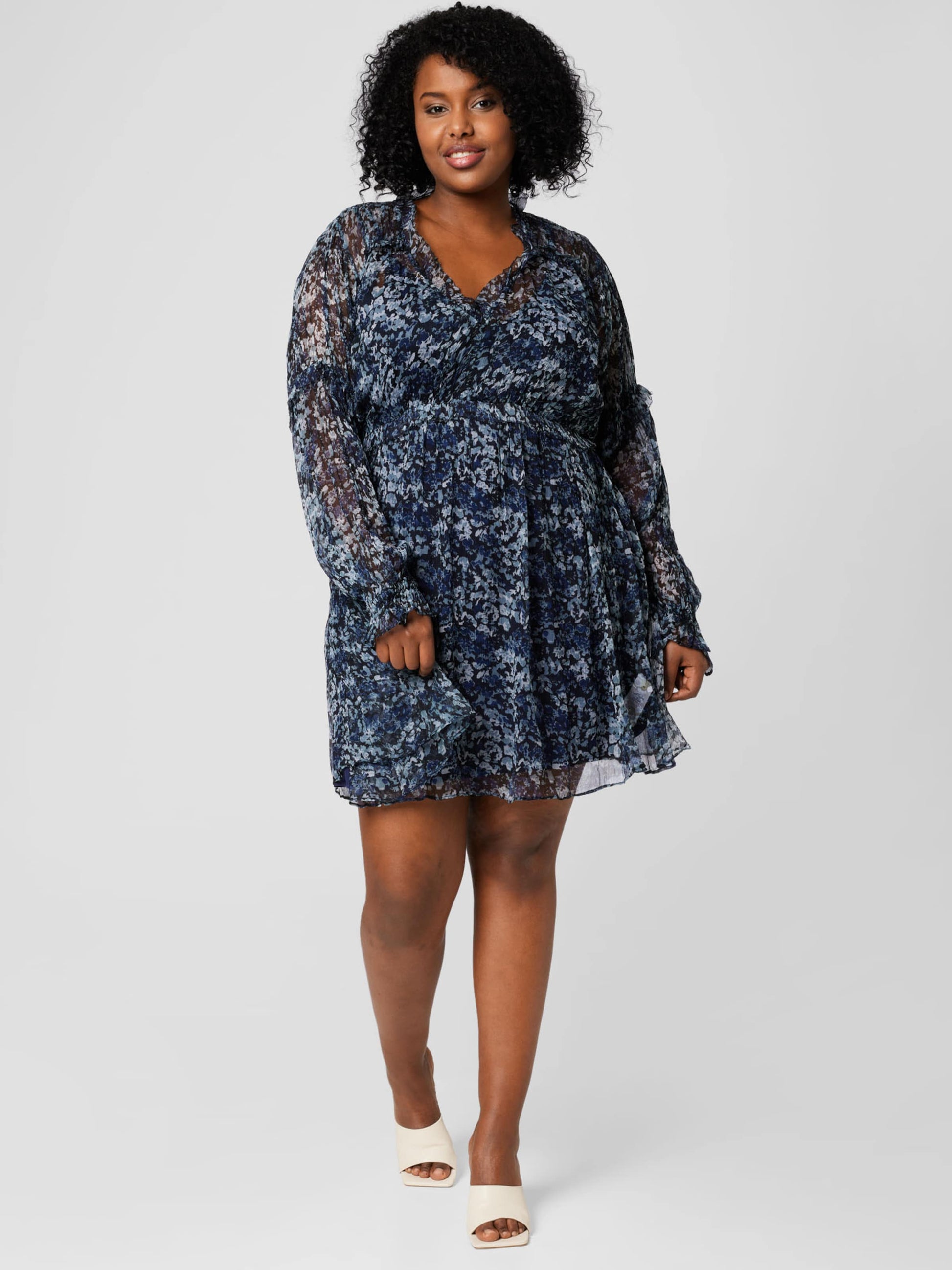  Mini Jurken Jurk Tenea Dames Navy / Smoky Blue