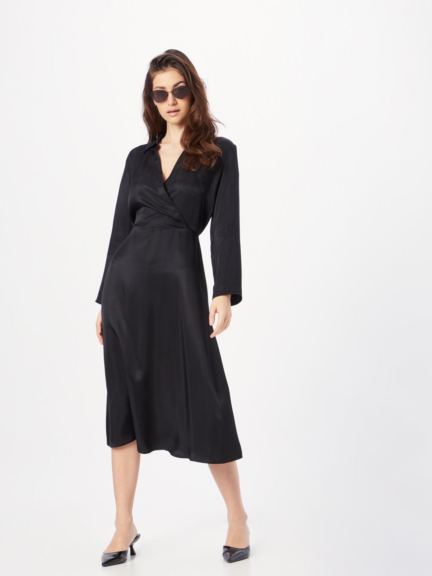 Armani Exchange Midi Jurken Jurk VESTITO Dames Zwart