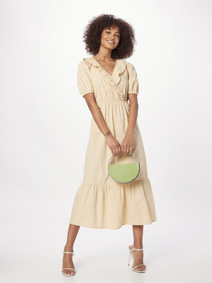 RIVER ISLAND Maxi Jurken Jurk Dames Lichtbeige