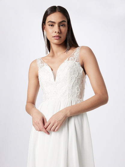 Unique Avondjurken Avondjurk Dames Beige