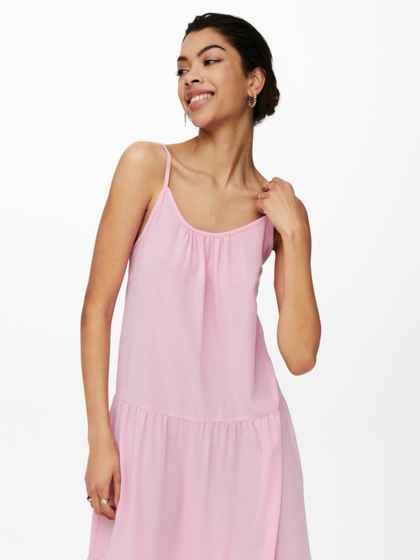 ONLY Midi Jurken Jurk Dames Rosa
