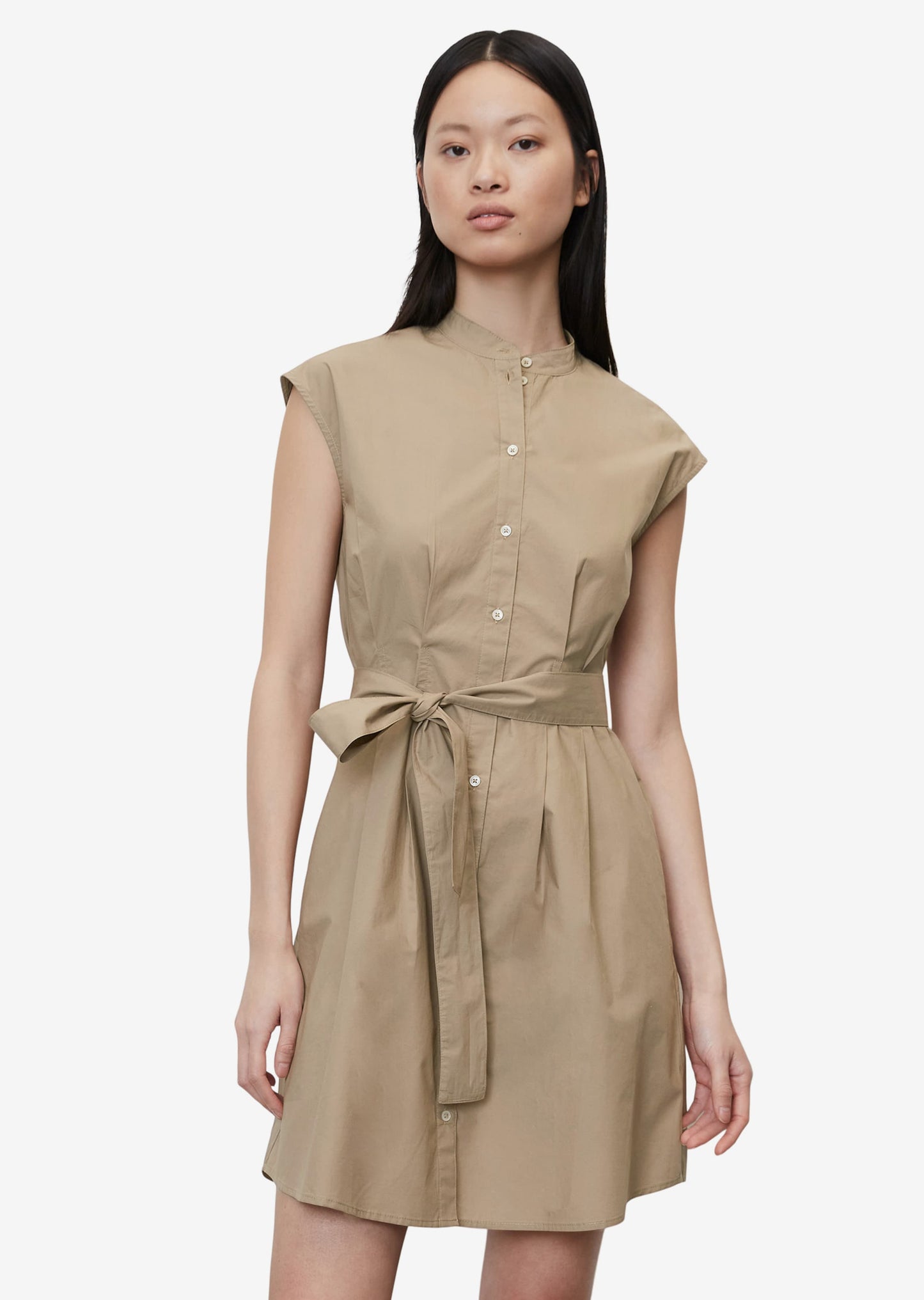 Marc O'Polo Blousejurken Blousejurk Dames Lichtbruin
