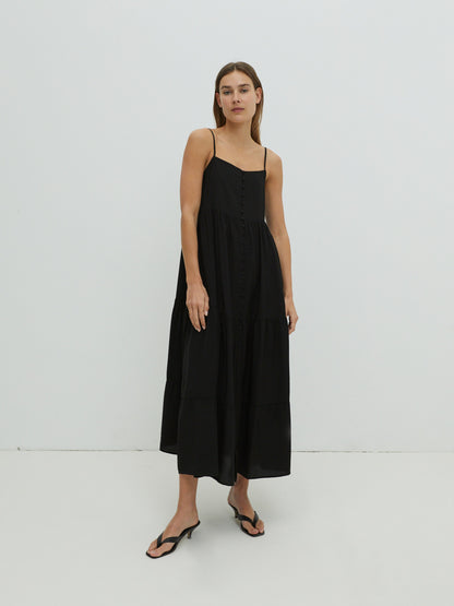 EDITED Maxi Jurken Jurk Hope Dames Zwart