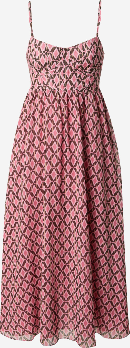 Bardot Midi Jurken Jurk HAVEN Dames Pink