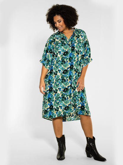 Studio Blousejurken Blousejurk Gunda Dames Groen