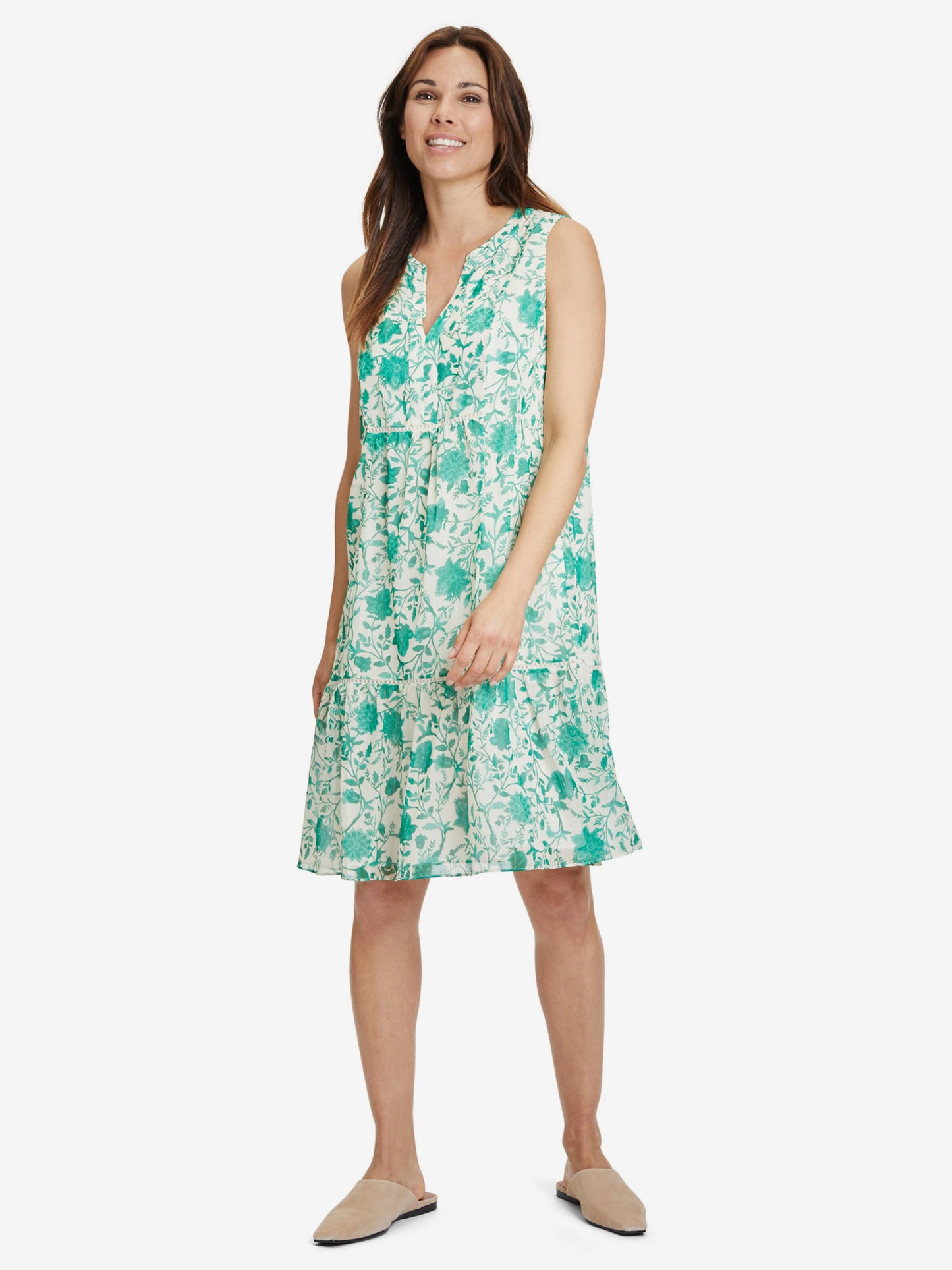 Vera Mont Zomerjurken Zomerjurk Dames Crème