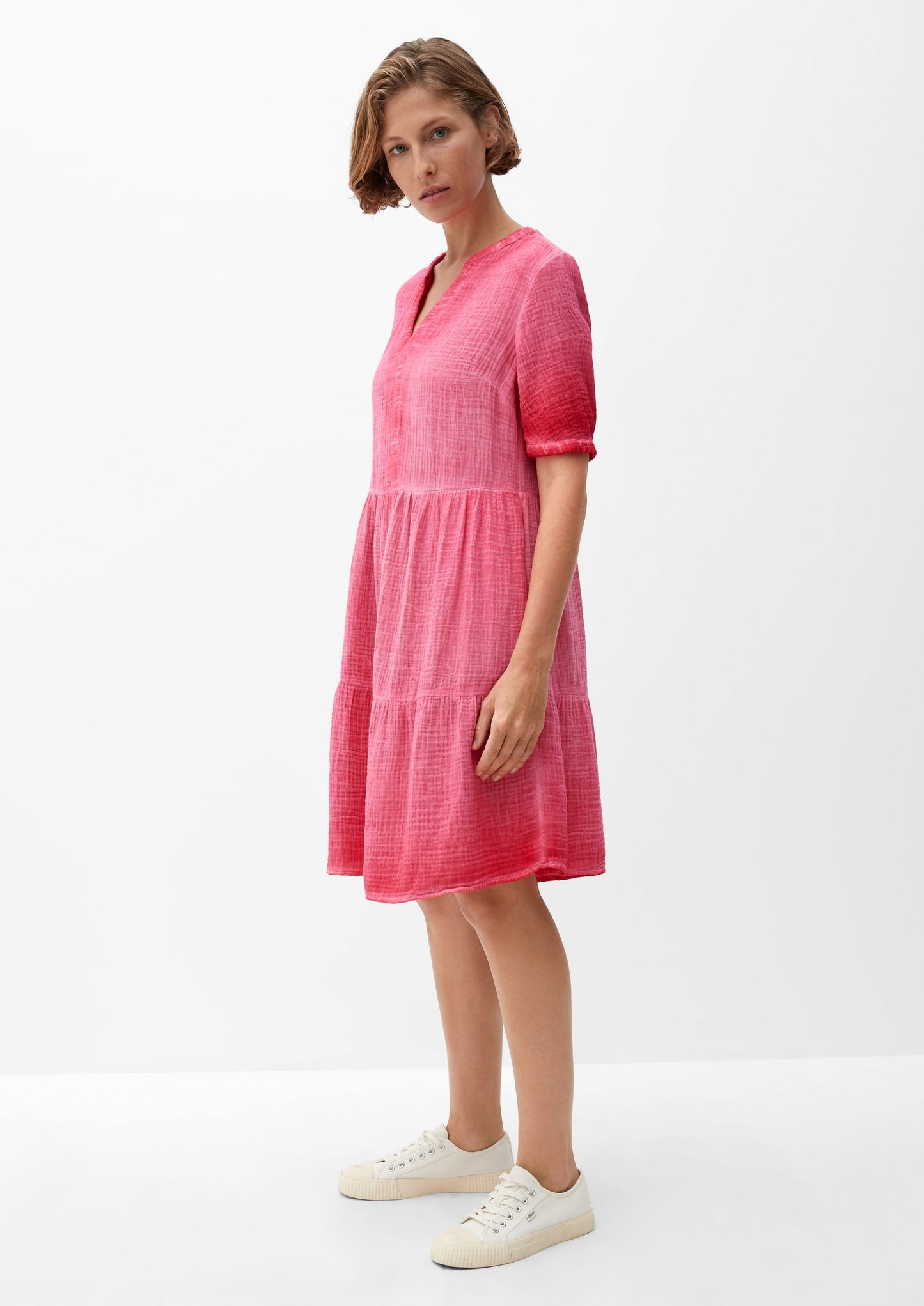 S.Oliver Blousejurken Blousejurk Dames Magenta