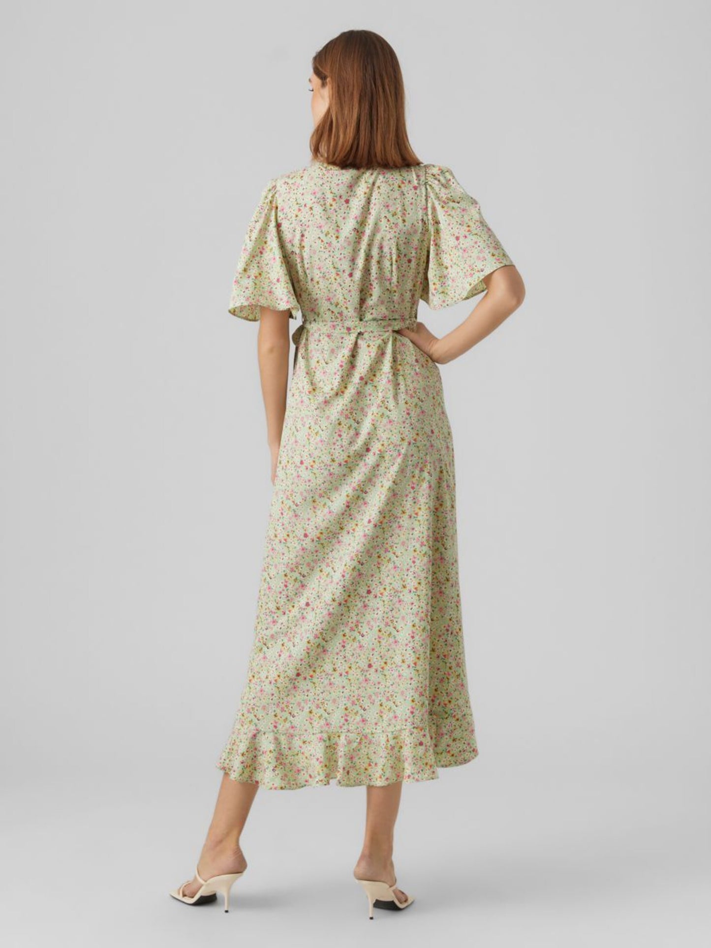 Vero Moda Maxi Jurken Jurk Dames Pastelgroen