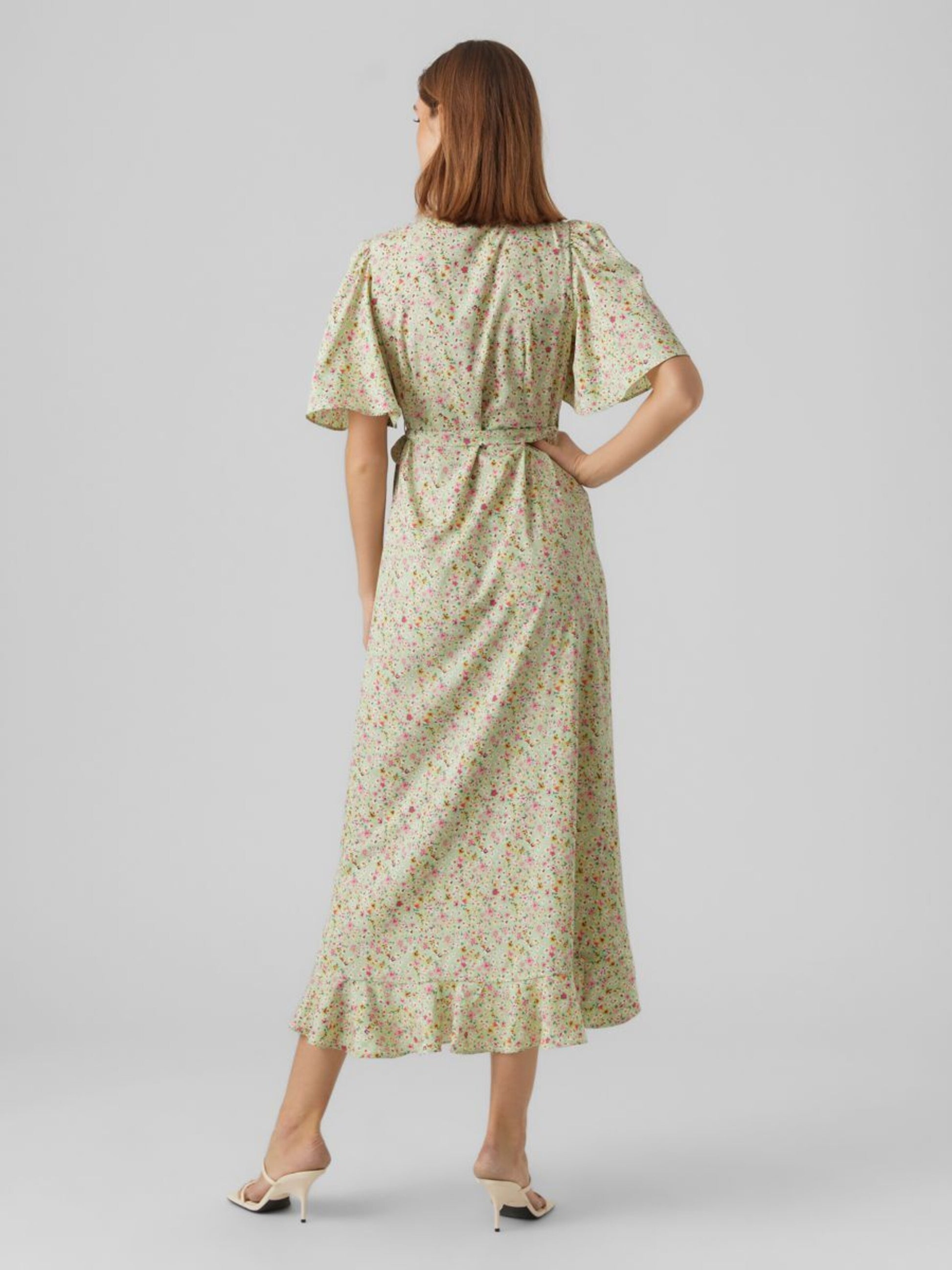 Vero Moda Maxi Jurken Jurk Dames Pastelgroen