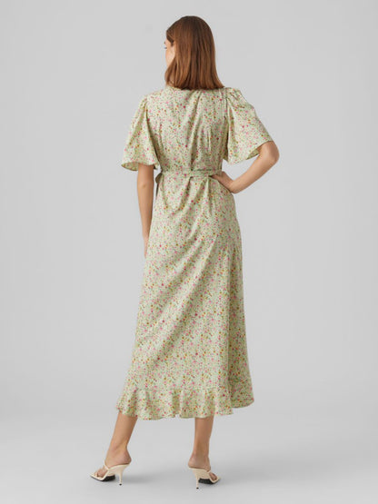 Vero Moda Maxi Jurken Jurk Dames Pastelgroen