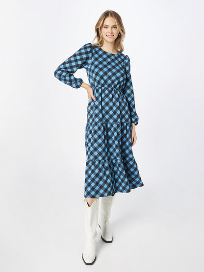 Oasis Midi Jurken Jurk Dames Smoky Blue / Nachtblauw