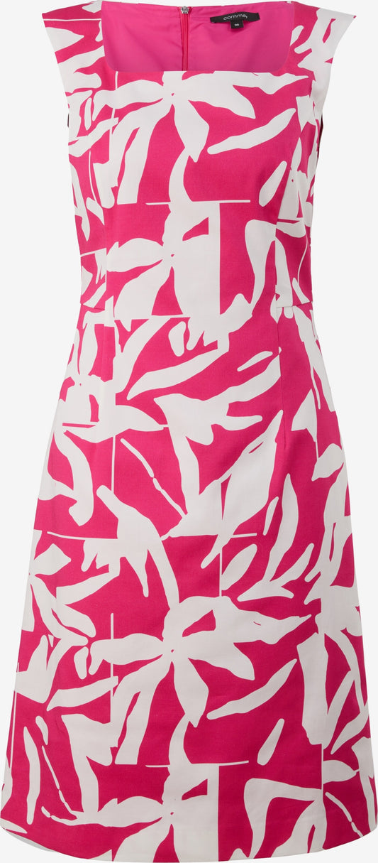 Comma Zomerjurken Zomerjurk Dames Magenta