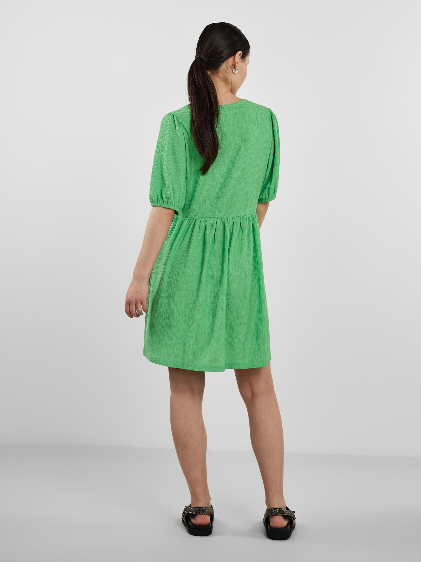 Pieces Mini Jurken Jurk Luna Dames Grasgroen