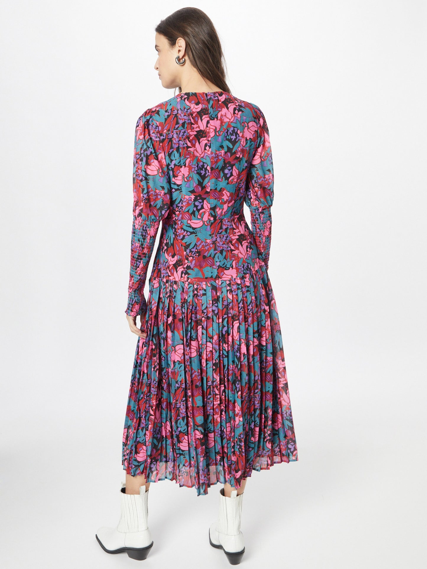 WAREHOUSE Midi Jurken Jurk Dames Pitaja Roze / Oudroze